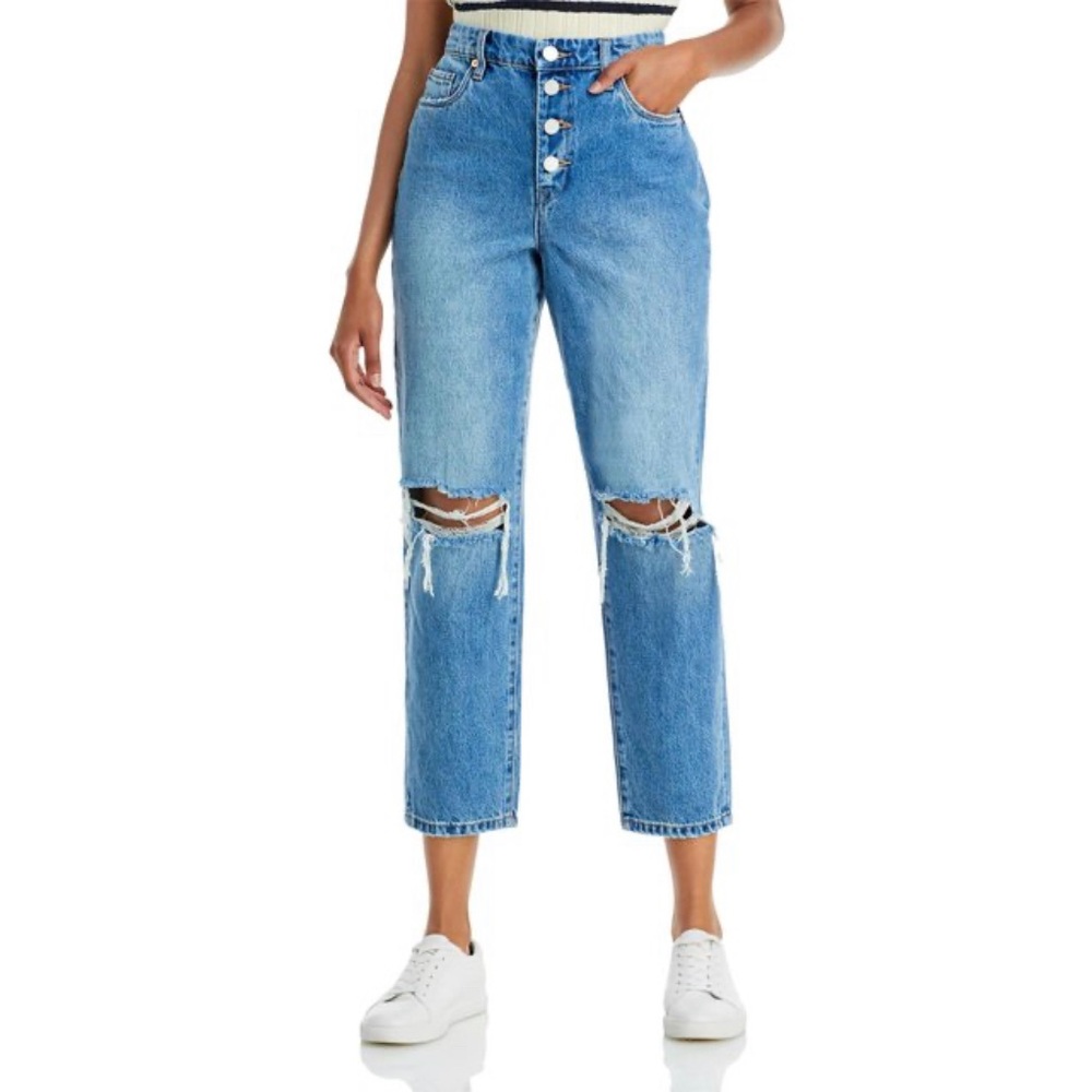NWT BLANK NYC Madison Crop Jeans  High Rise Blue Size 29